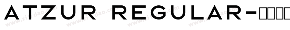atzur regular字体转换